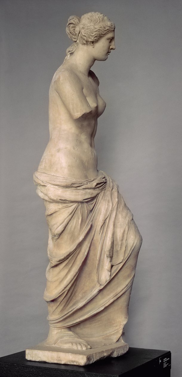 Venus de Milo, vista lateral, período helenístico griego, c.100-130 a.C. de Greek
