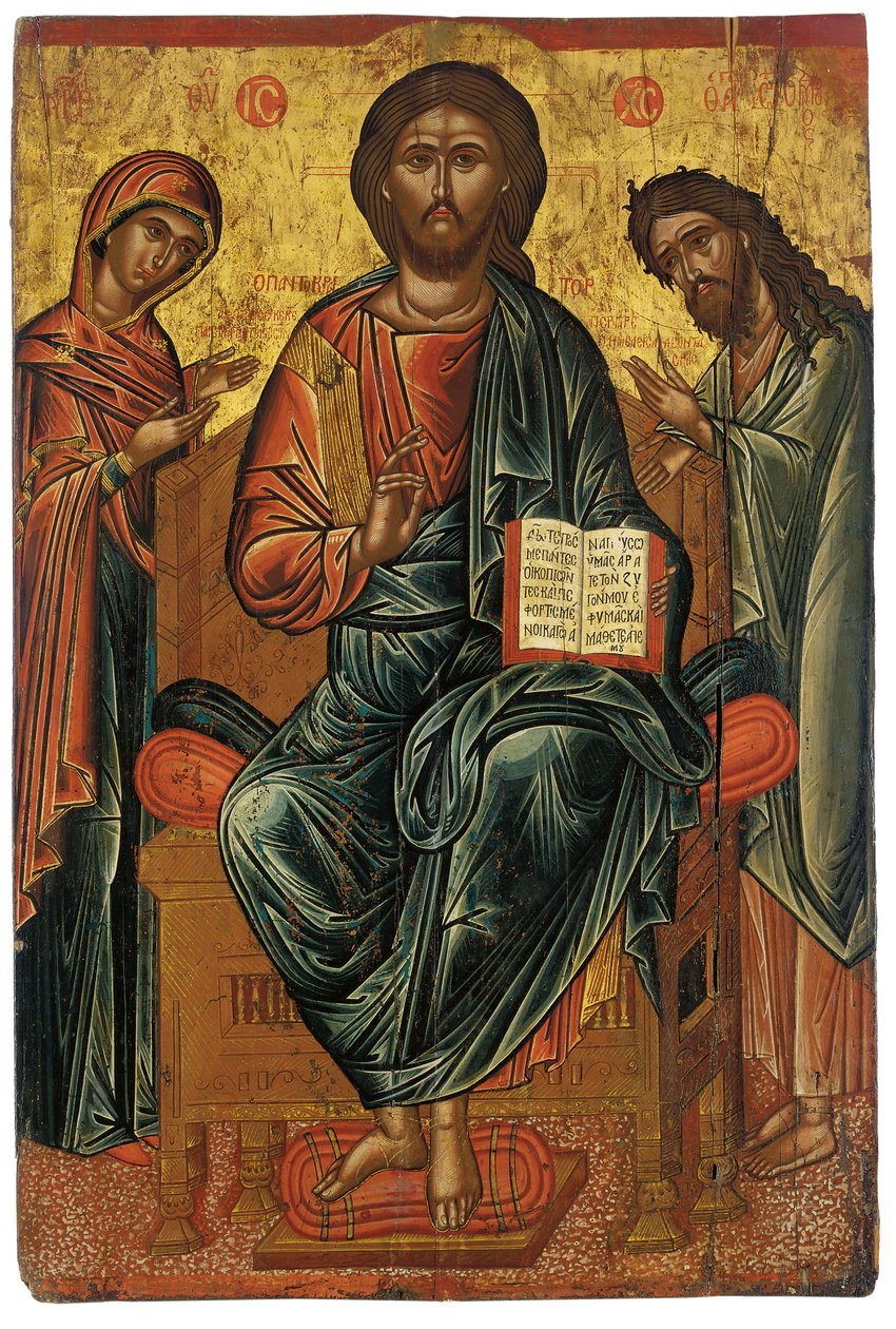 Una Deisis, c.1600 de Greek School