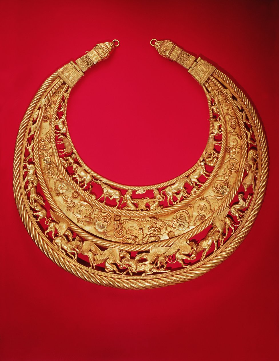 Collar con escenas pastorales de Greek School