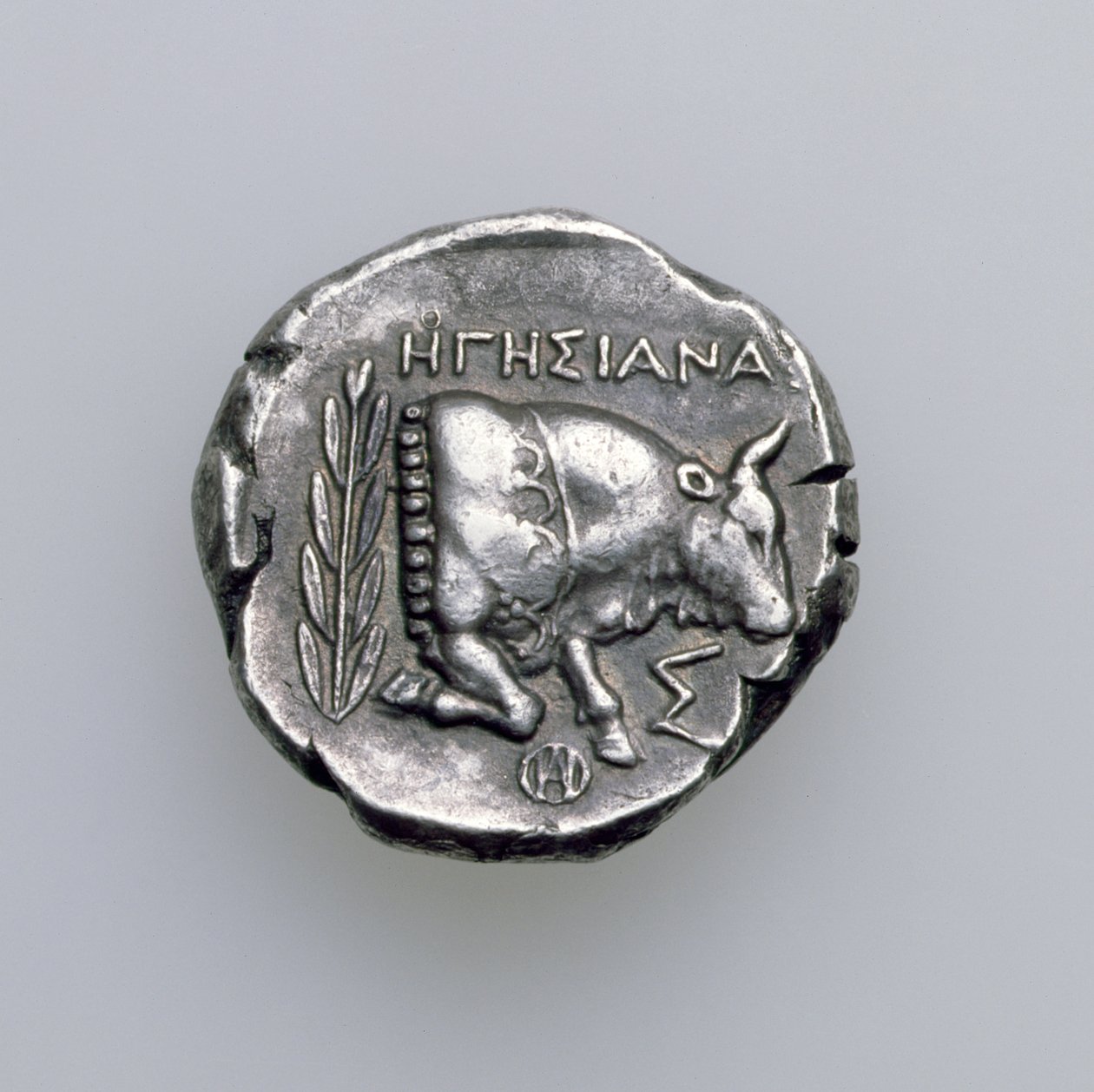 Tetradracma de Samos, Jonia, que representa un toro, c.390 a.C. (reverso) de Greek School