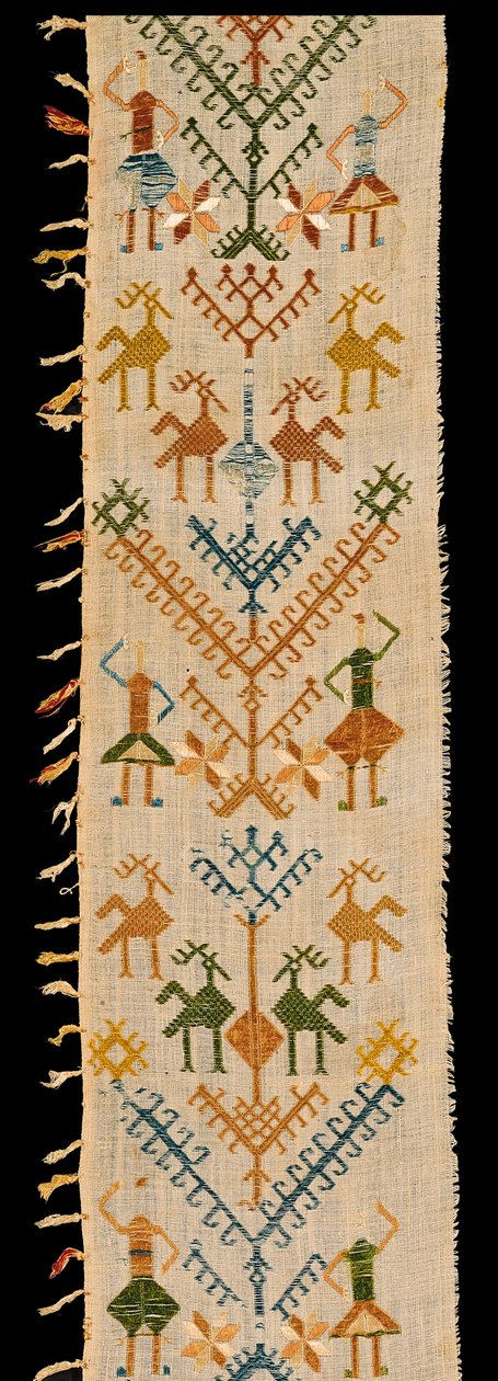 Borde decorado con un Árbol de la Vida, de Siphnos, Cícladas, siglo XVII-XVIII de Greek School