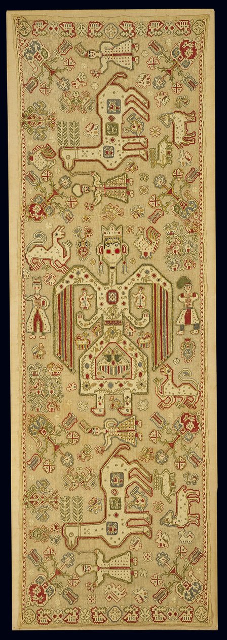 Funda de cojín nupcial, de Lefkas, Islas Jónicas, siglo XVII-XVIII de Greek School