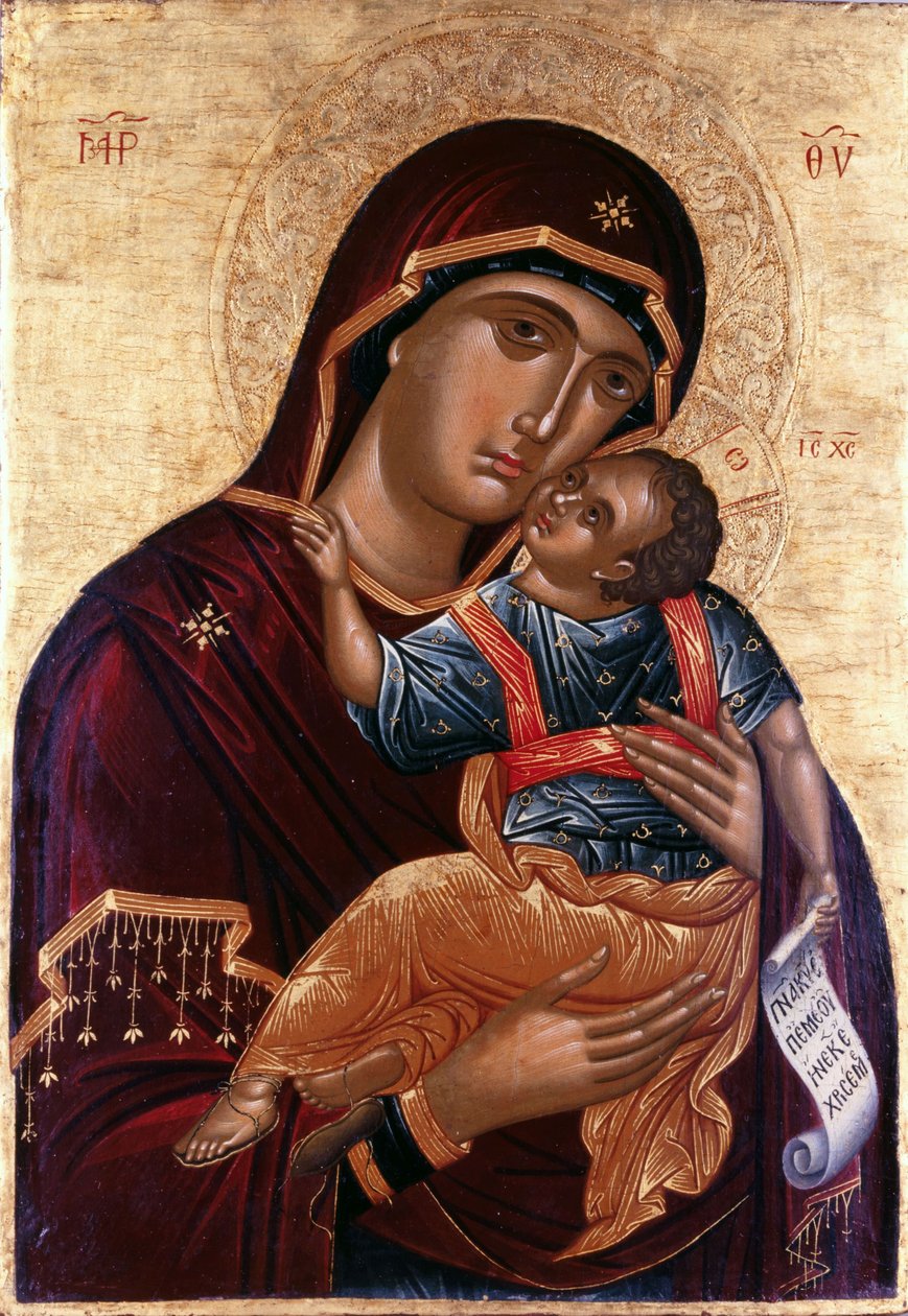 Nuestra Señora de la Ternura La Virgen Eleusa de Greek icon