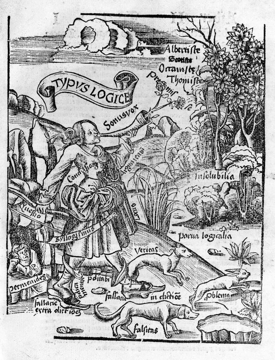 Artes Liberales: Lógica - en “Margarita Philosophica” de Gregor Reisch (1467-1525). Bale de Gregor Reisch