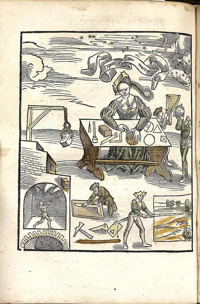 Margarita Philosophica. Geometría, 1504 de Gregor Reisch