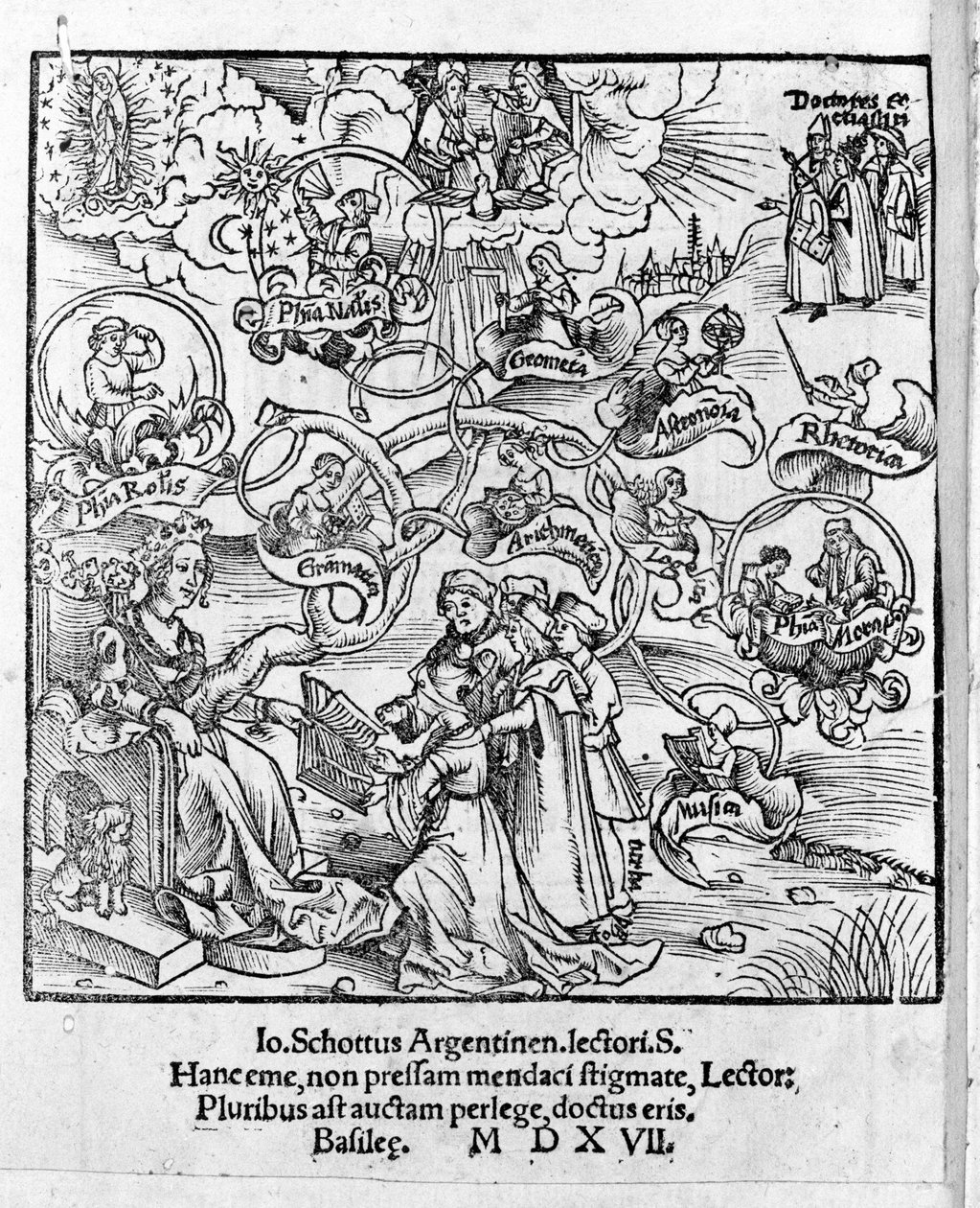 Las Artes Liberales: el Trivium y el Quadrivium - en “Margarita Philosophica” de Gregor Reisch (1467-1525). Bale de Gregor Reisch