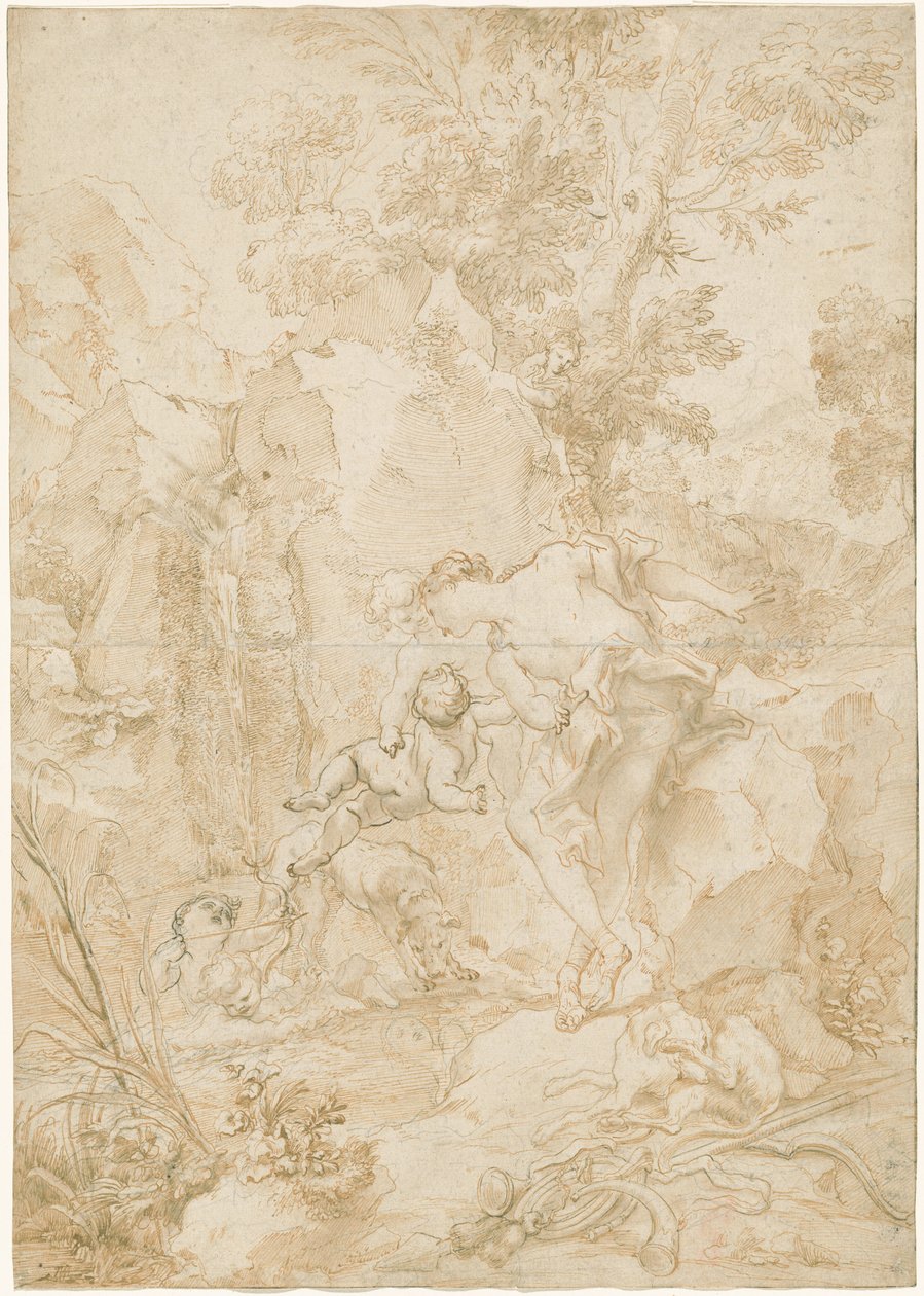Eco y Narciso de Gregorio De Ferrari