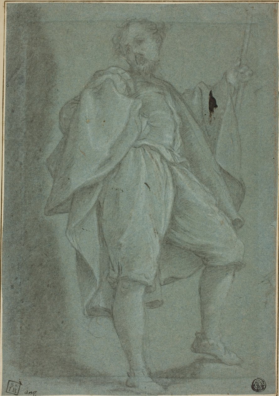 Hombre de Pie con Bastón de Gregorio Pagani