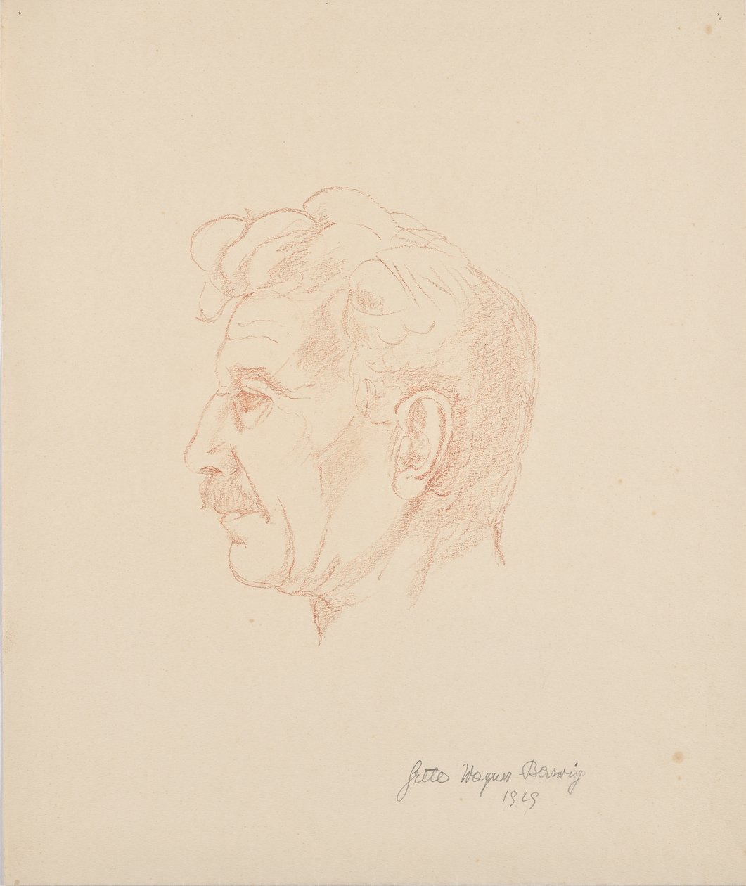 Retrato de Franz Barwig el Viejo de Grete Wagner Barwig