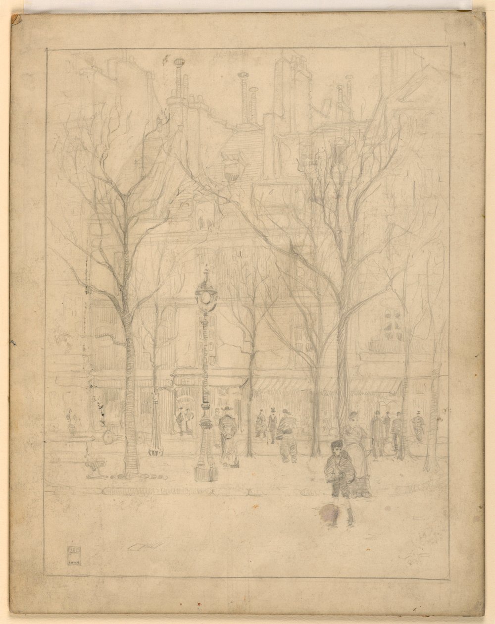 Vista de una calle de París de Griffith Baily Coale