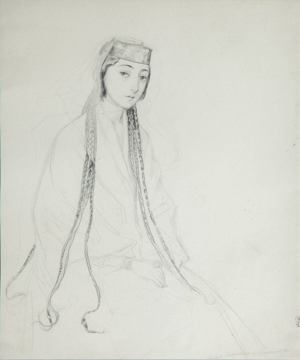 Retrato de la princesa Maria Maiko Orbeliani 1818-1849, 1840-1842 de Grigori Grigorevich Gagarin