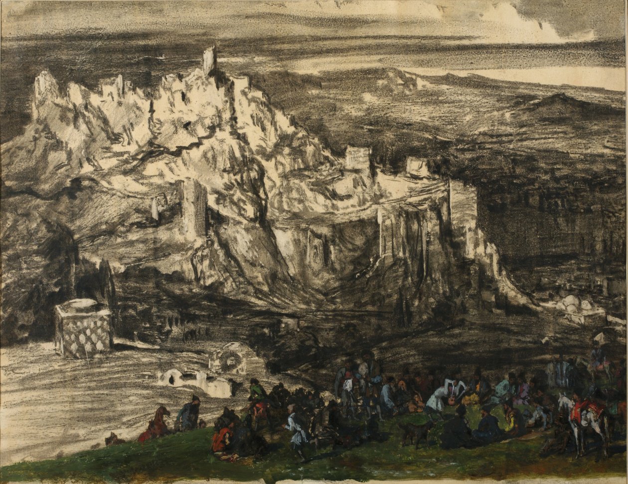 Vista de Tiflis, 1840s de Grigori Grigorevich Gagarin