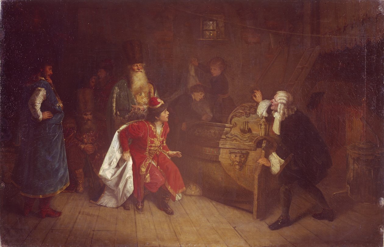 El abuelo de la flota rusa, 1871 de Grigori Grigorievich Mjasoedov