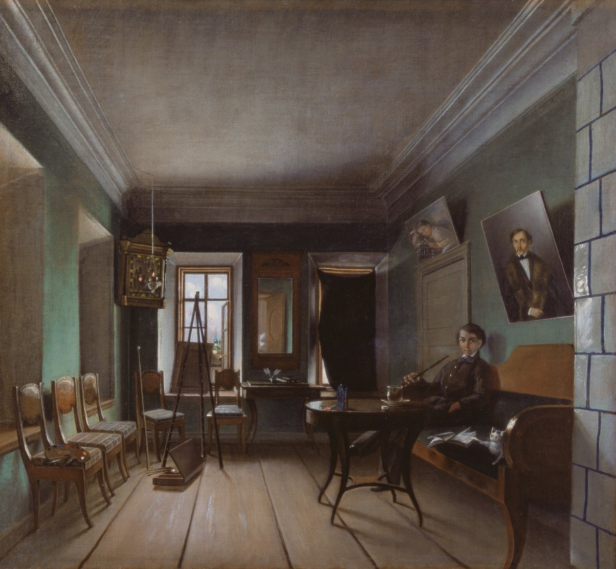 Interior de la Casa Bykov, 1850s de Grigory Vasilievich Yurov
