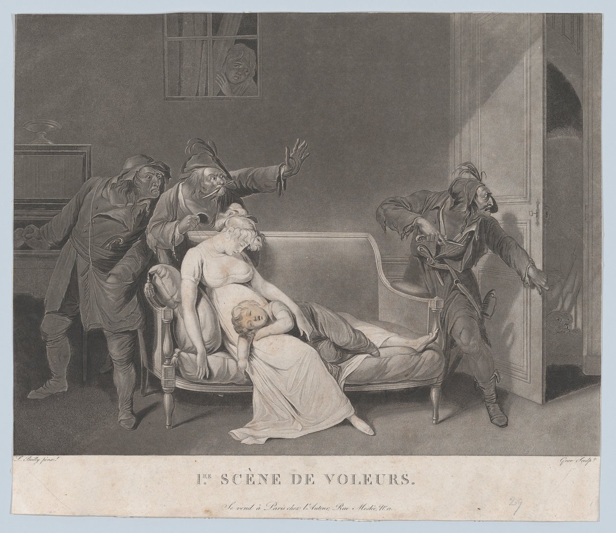 Primera escena de ladrones, ca. 1805 de Gror