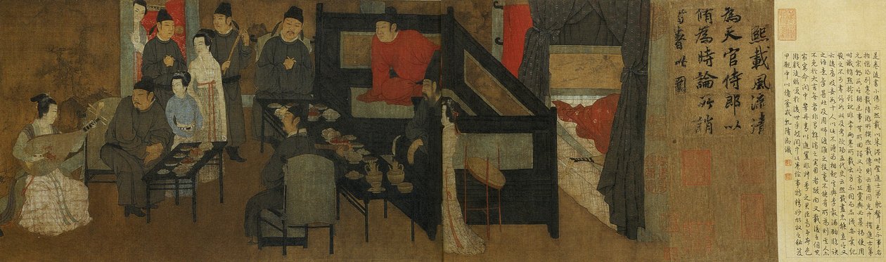 Revelaciones nocturnas de Han Xizai de Gu Hongzhong