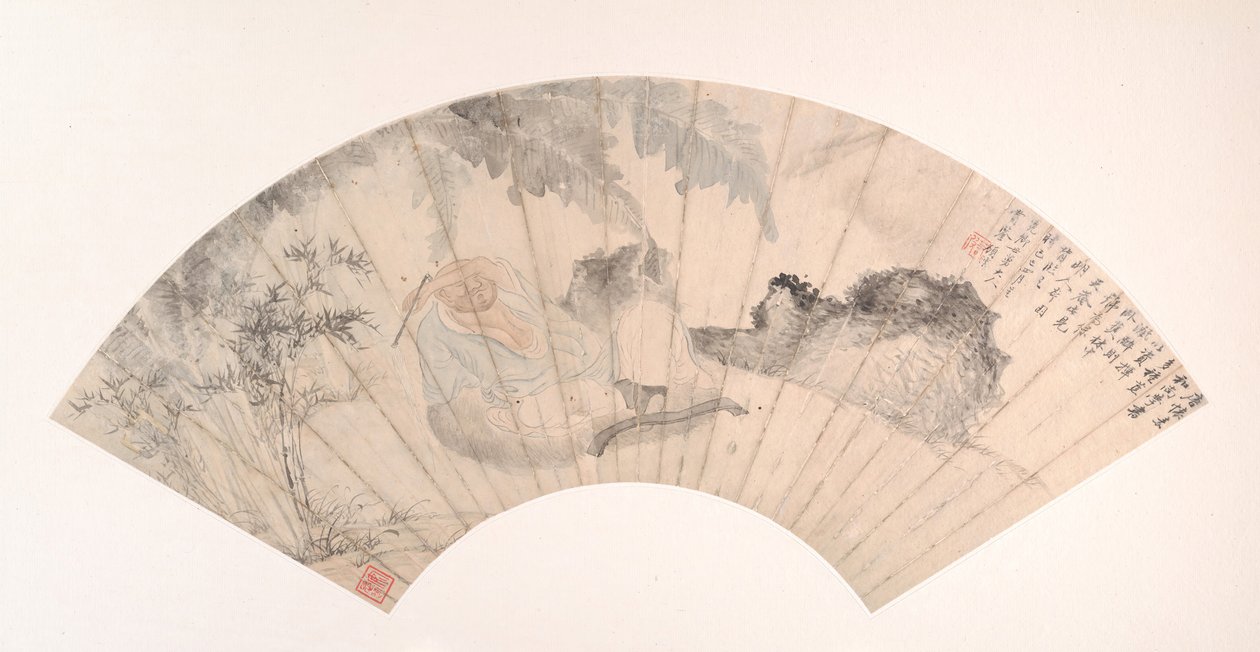 Huai Su en el Bosque de Plátanos, 1869 de Gu Yun