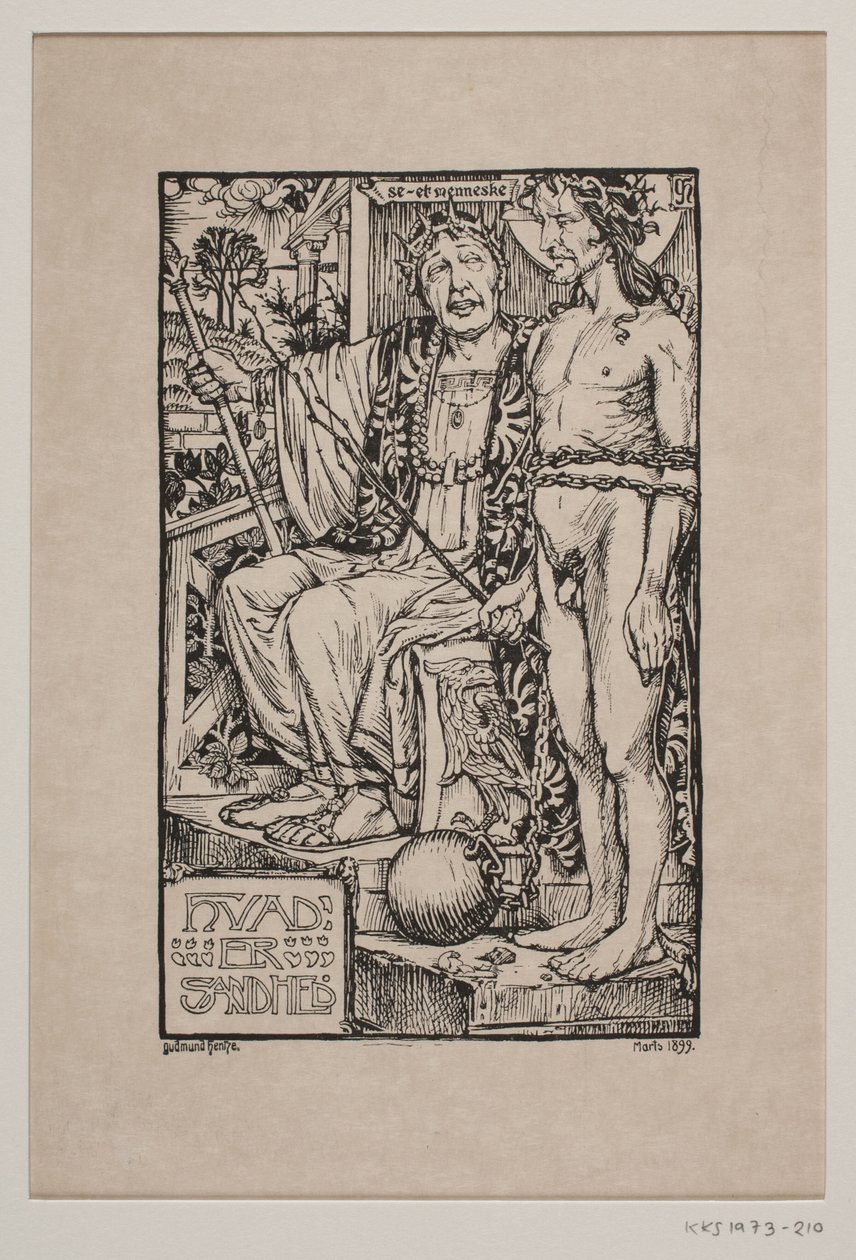 Cristo ante Pilato de Gudmund Hentze