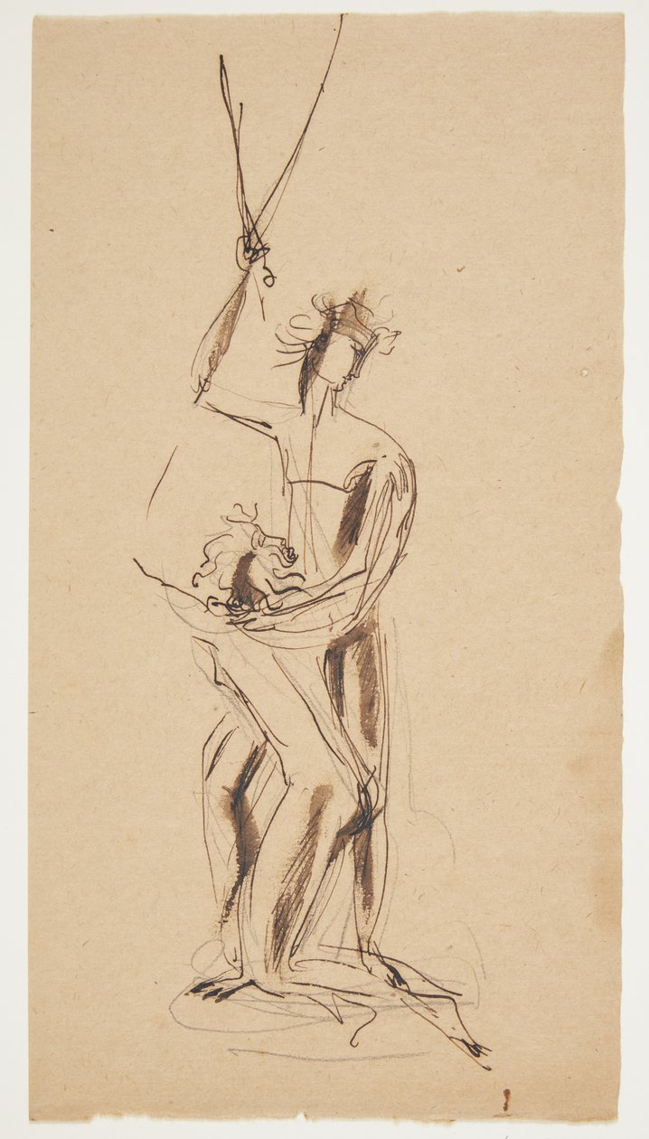 Boceto para grupo de estatuillas de Gudrun Traustedt