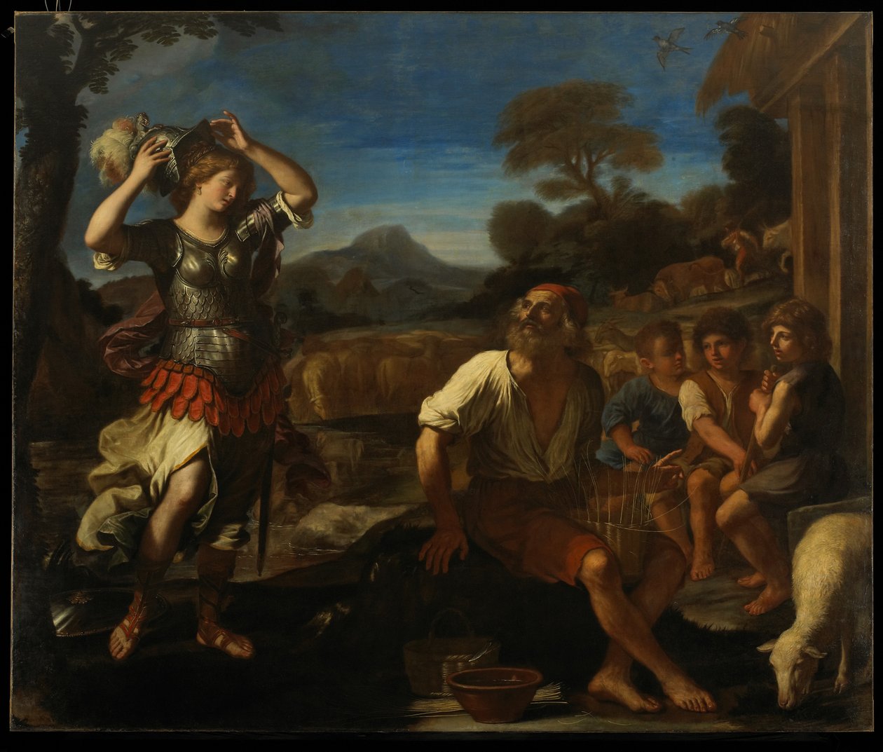 Erminia y los pastores, 1648 de Giovanni Francesco Barbieri