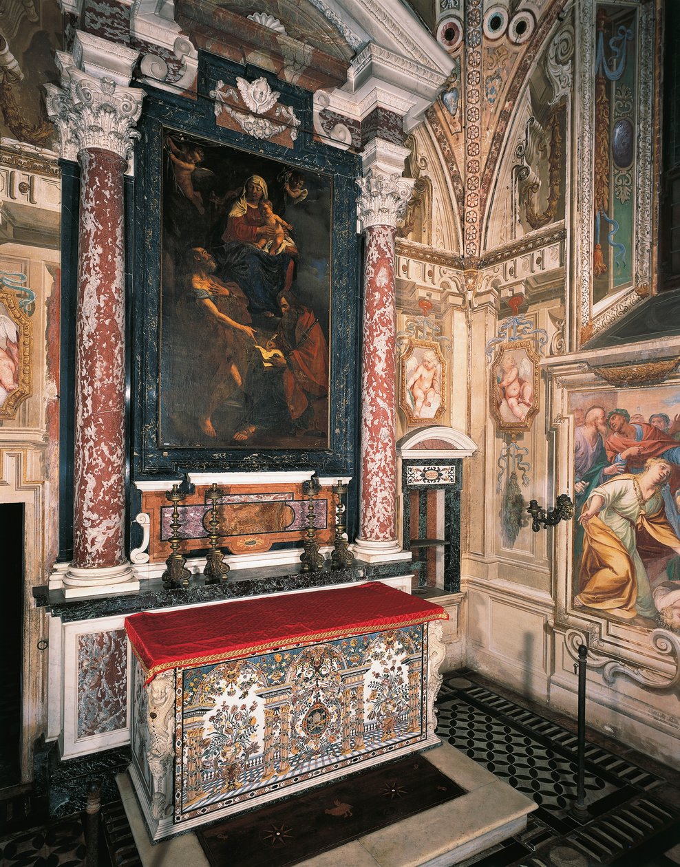 Madonna y Niño con Santos Pedro y Pablo de Guercino