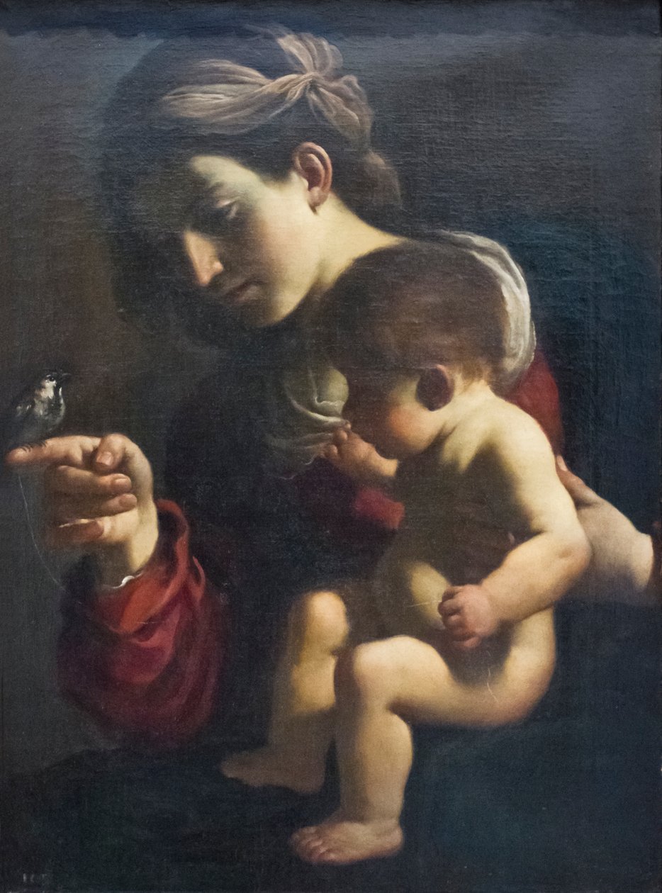 Virgen del gorrión de Guercino (1591 1666)