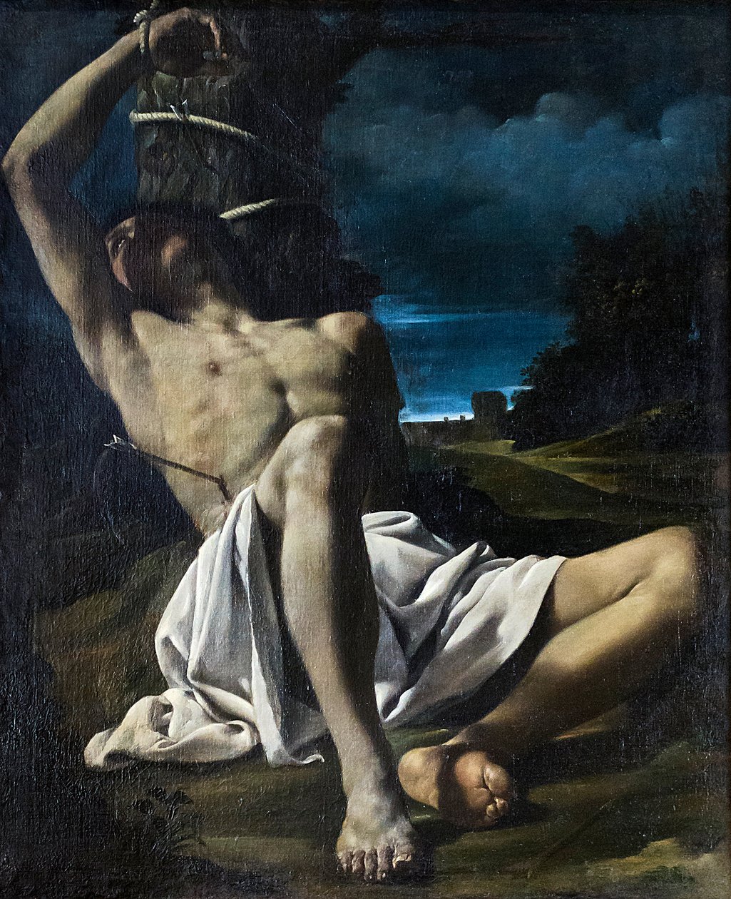 San Sebastiano, c.1619 (óleo sobre lienzo) de Guercino (1591 1666)