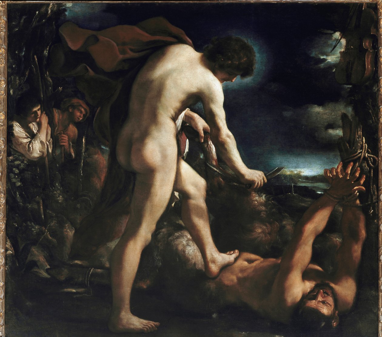Apolo y Marsias de Guercino