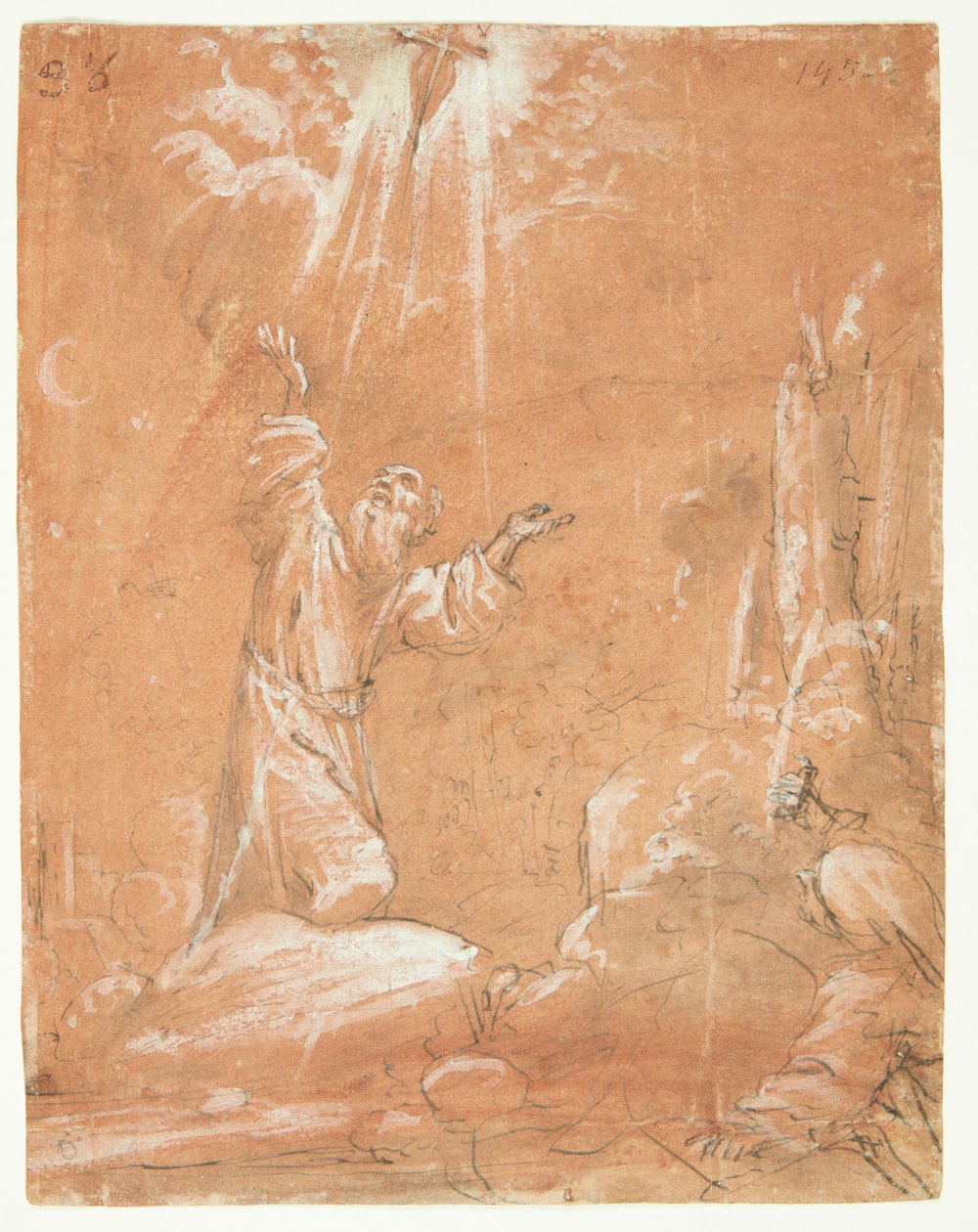 La estigmatización de San Francisco de Asís de Guercino