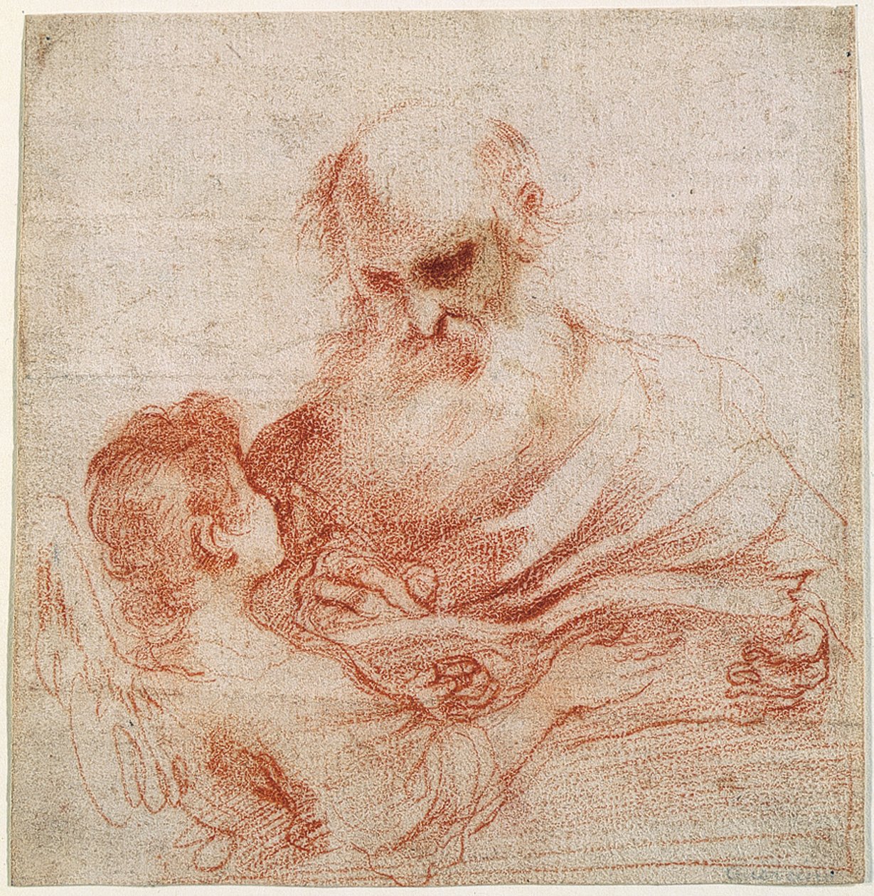 El evangelista Mateo con el ángel de Guercino
