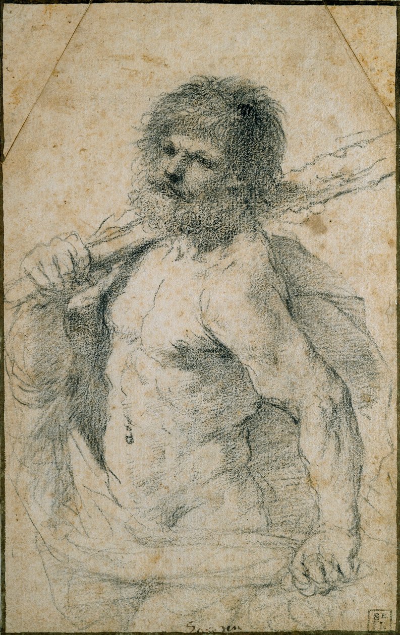 Hércules, siglo XVII de Guercino