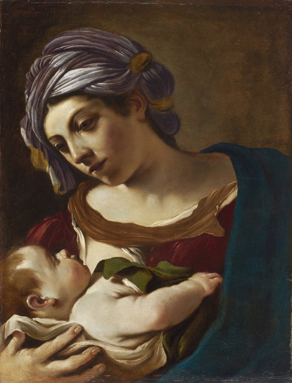 Madonna y Niño de Guercino