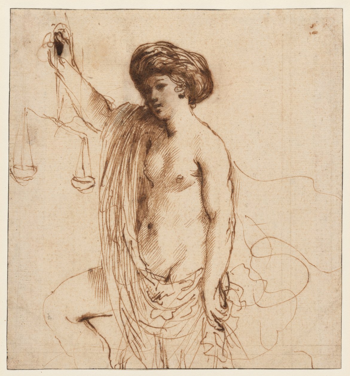 Personificación de la justicia de Guercino