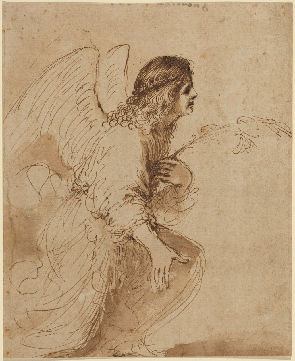 El ángel de la Anunciación de Guercino