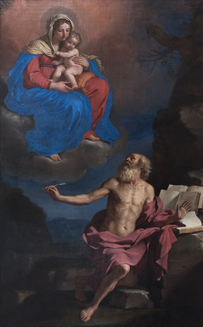 Aparición de la Virgen con el Niño a San Jerónimo de Guercino