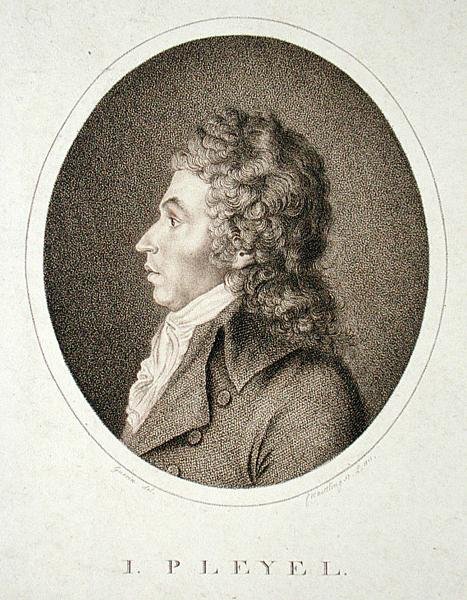 Ignaz Joseph Pleyel (1757-1831) grabado por F.W. Nettling de Guerin (after)
