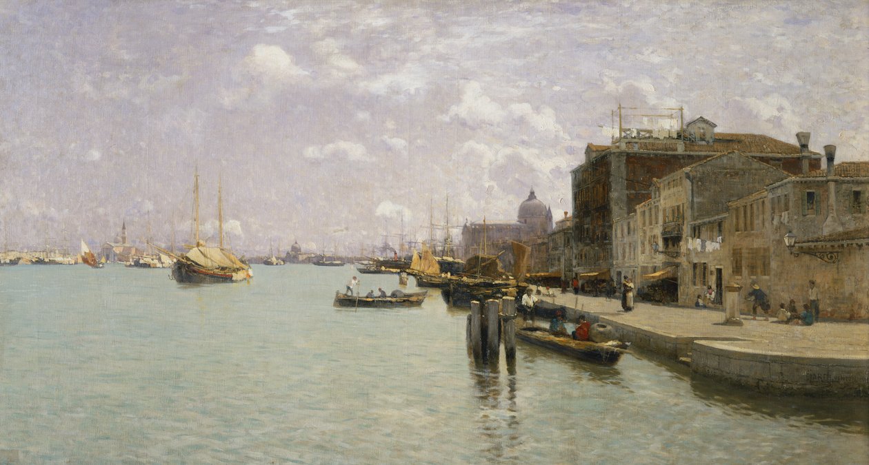 Mañana en la Giudecca, Venecia de Guglielmo Ciardi