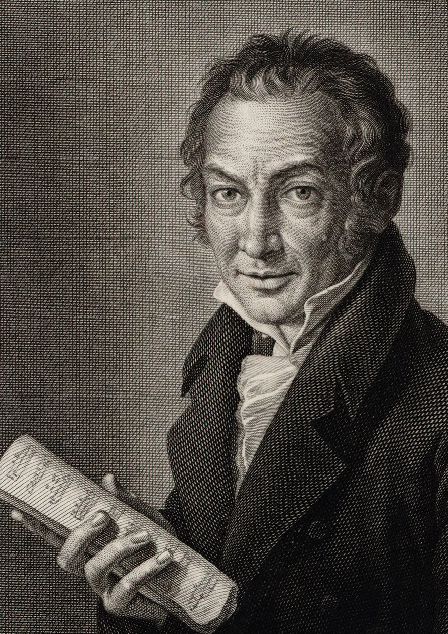 Retrato del compositor Nicola Antonio Zingarelli 1752-1837, 1816 de Guglielmo Morghen