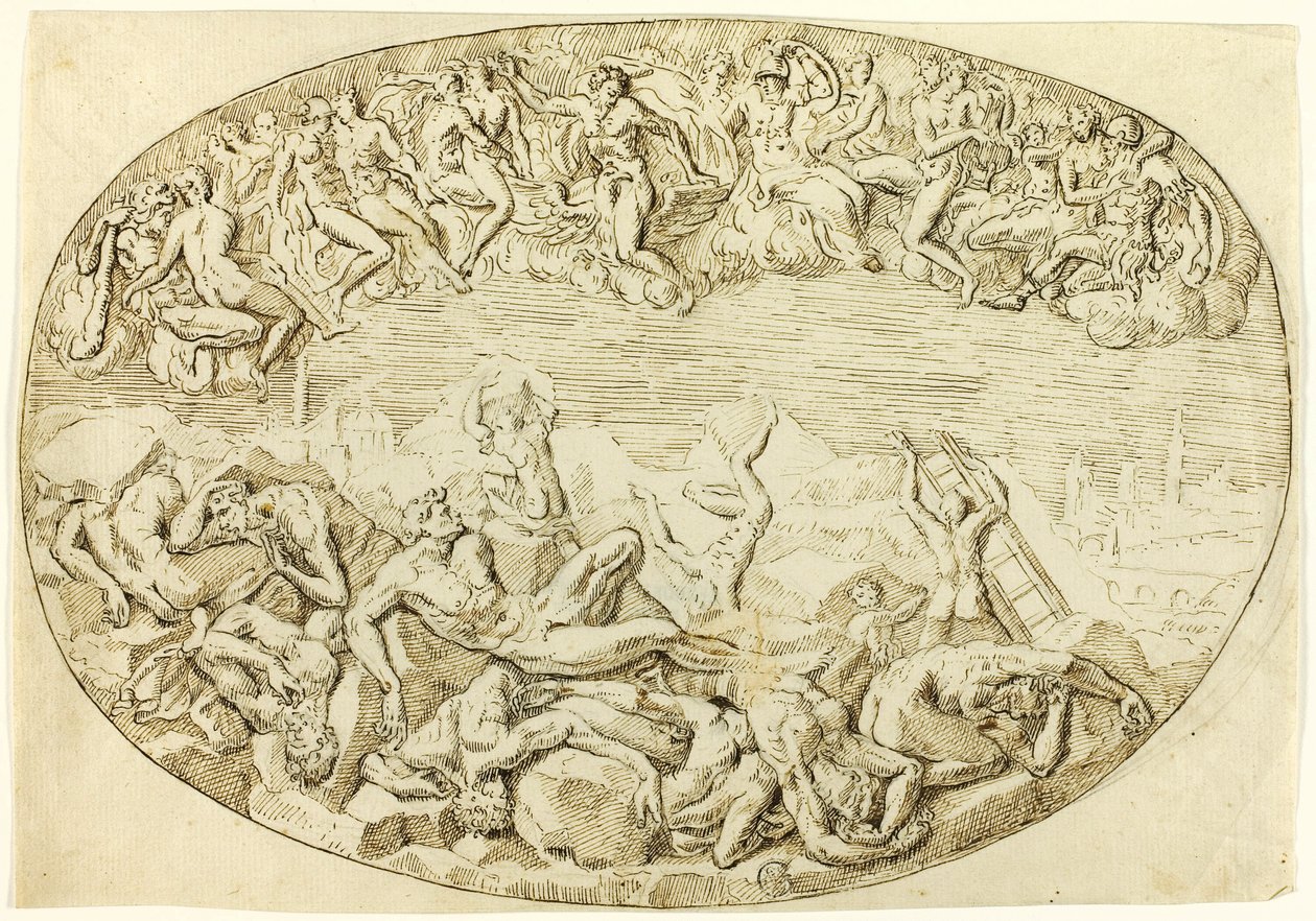 Caída de los gigantes de Guglielmo della Porta