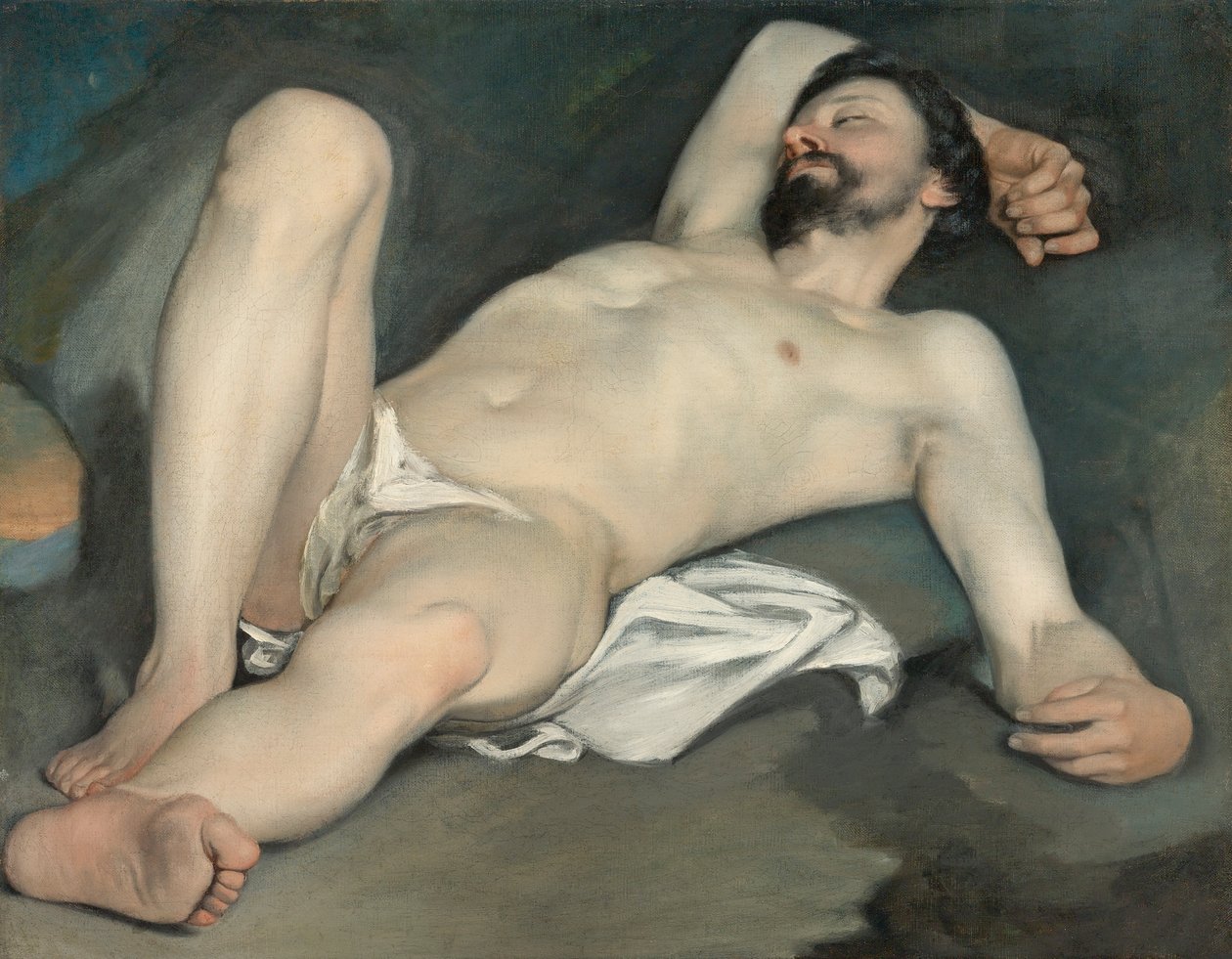 Desnudo masculino reclinado de Guido Cagnacci