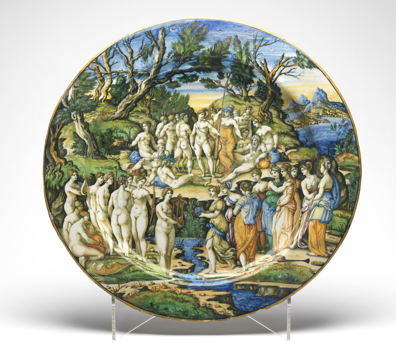 El Concurso entre las Musas y las Pierides, c.1545-50 de Guido Durantino