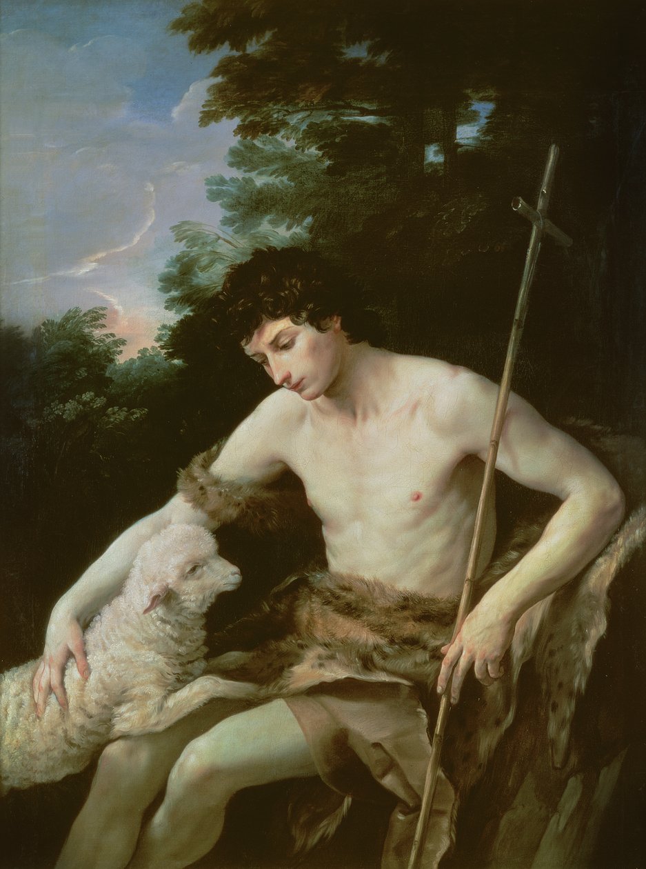 San Juan Bautista en el desierto, c.1625 de Guido Reni