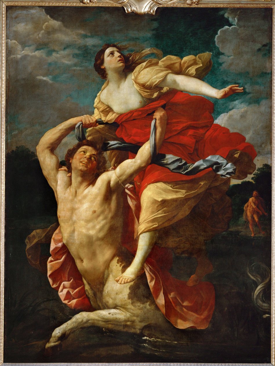 Dejaneira secuestrada por el centauro Nessus ... de Guido (follower of) Reni