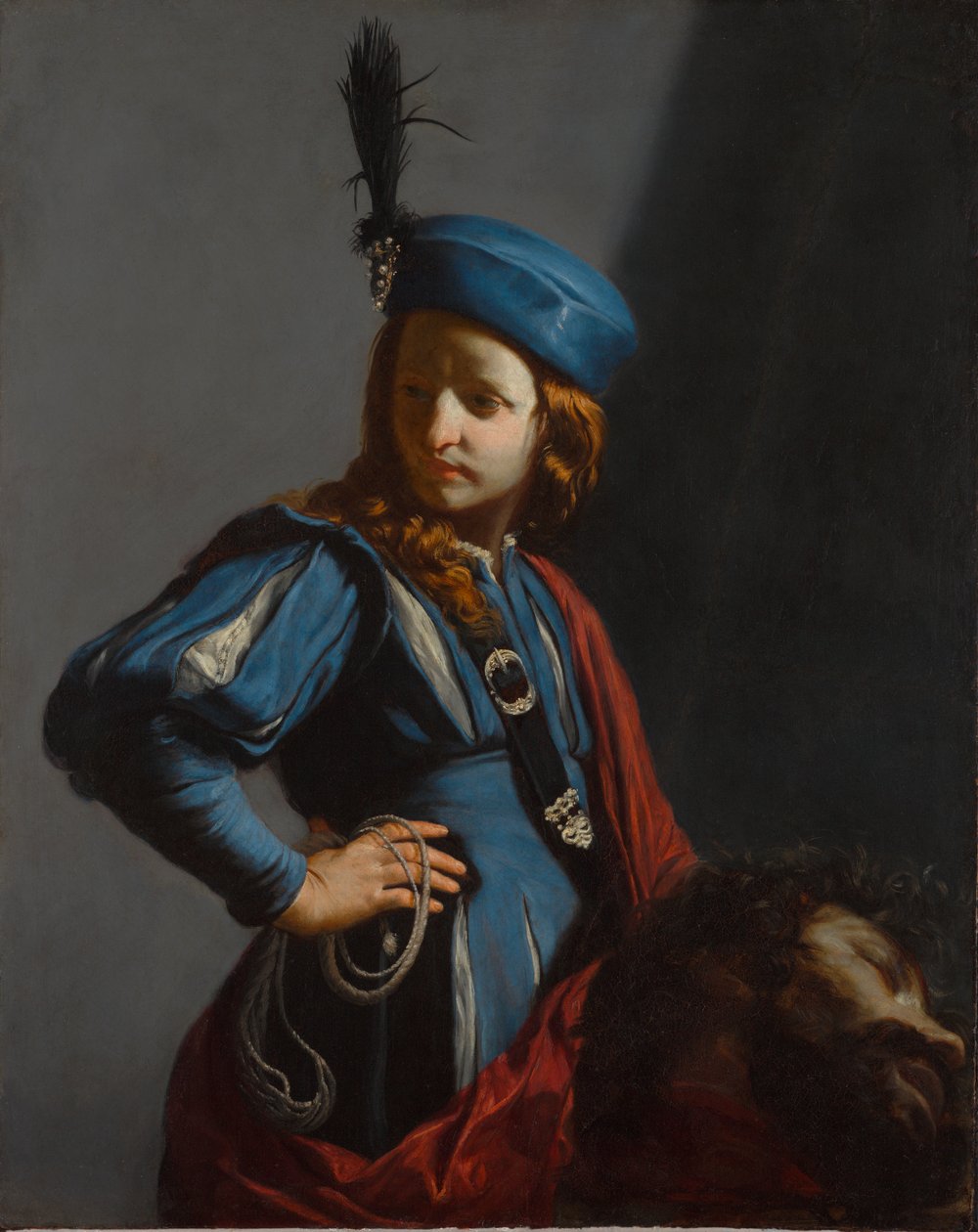 David con la cabeza de Goliat de Guido Cagnacci