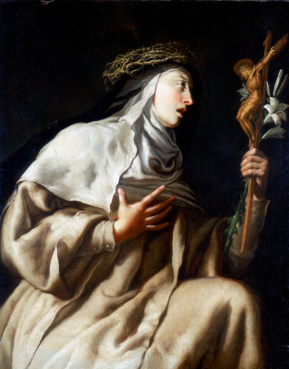 Santa Teresa de Ávila ante la Cruz de Guido Cagnacci