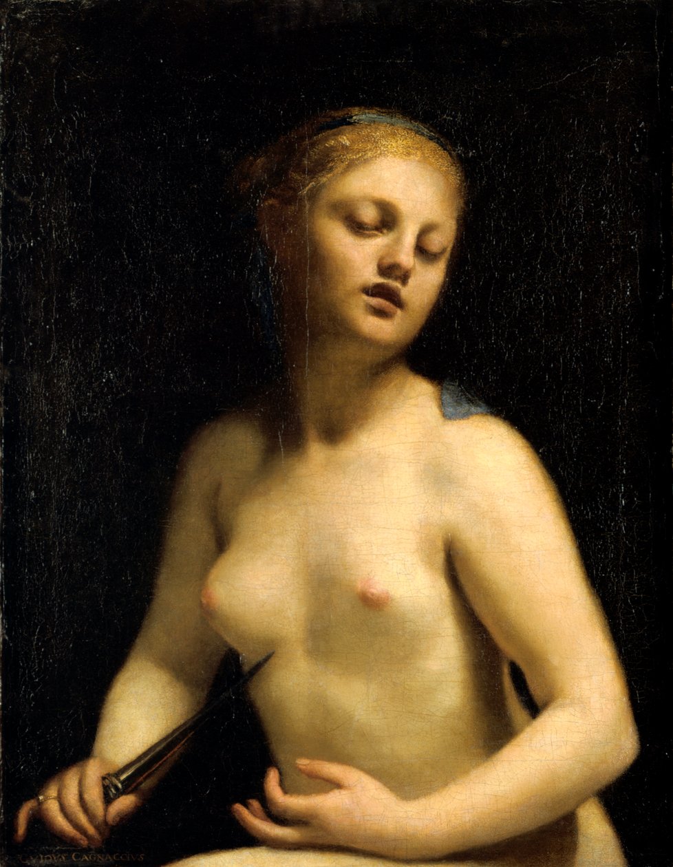La muerte de Lucrecia de Guido Cagnacci