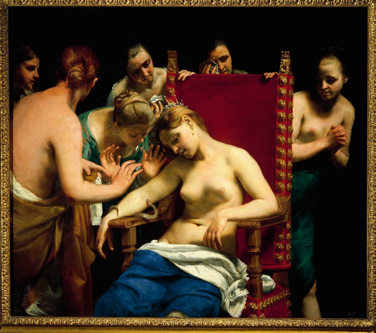 La muerte de Cleopatra de Guido Cagnacci