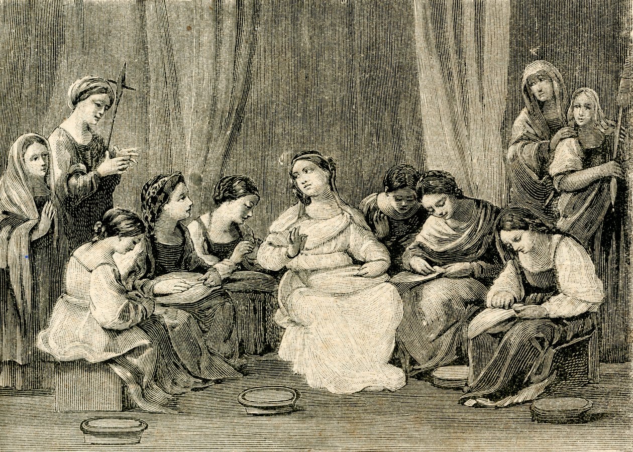Adolescencia de la Virgen, de Guido Reni (1575-1642), Santuario de la Santa Casa, Loreto, Marcas, Italia. de Guido Reni