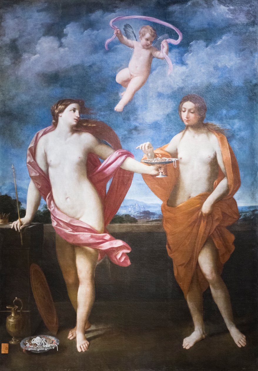 Alegoría de la liberalidad y la modestia de Guido Reni
