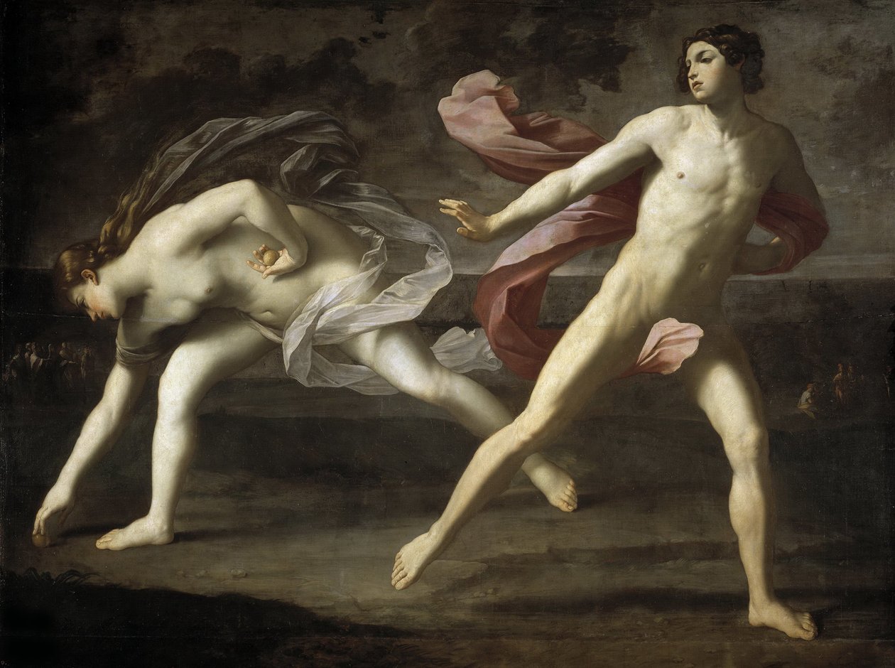 Atalanta y Hipómenes, 1618-1619 de Guido Reni